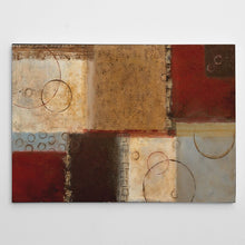 Load image into Gallery viewer, 12" H x 18" W Brown/Maroon/Sand/Orange 'Seasons Go Round II' Graphic Art Print on Wrapped Canvas 409AH

