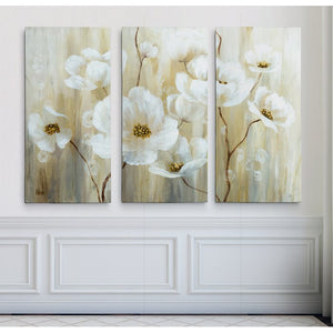 'Shimmering Blossoms' Multi-Piece Image on Wrapped Canvas 8031