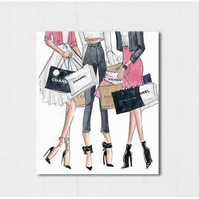 'Shopping Date' Graphic Art Print on Canvas 387CDR