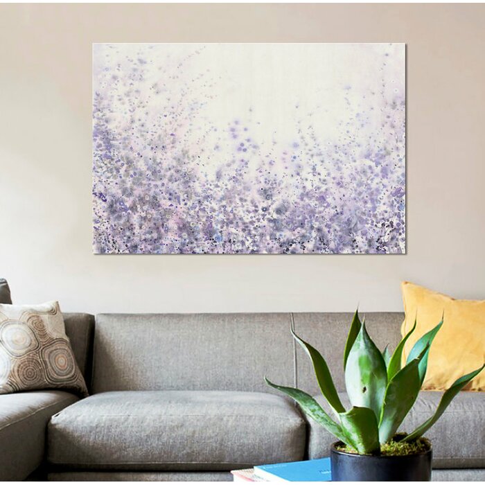 'Soft Focus II' Watercolor Painting Print on Wrapped Canvas #1209HW