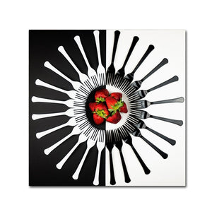 'Strawberry Designs' Art Print on Wrapped Canvas (250MM)