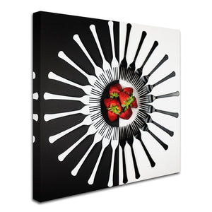 'Strawberry Designs' Art Print on Wrapped Canvas (250MM)