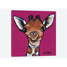 Load image into Gallery viewer, &#39;Tiny The Giraffe&#39;  Graphic Art Print on Wrapped Canvas 18 x 18 3010RR
