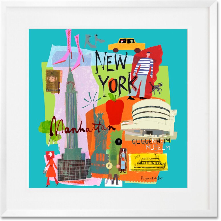 'Tour New York' Framed Graphic  Art Print MRM994