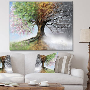 'Tree with Four Seasons' Graphic Art #9572