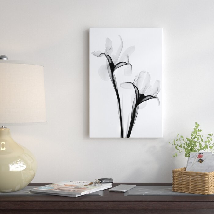 'Two Irises I' Graphic Art Print on Canvas (SB126)