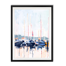 Load image into Gallery viewer, 'Watercolor Boat Club II' - Painting Print on Canvas 2001CDR
