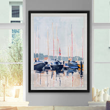 Load image into Gallery viewer, 'Watercolor Boat Club II' - Painting Print on Canvas 2001CDR
