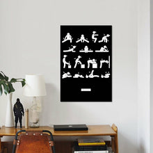 Load image into Gallery viewer, 18" H x 12" W x 0.75" D Black;Gray;Grey;Silver;White 'Workout' Graphic Art Print on Canvas MRM765
