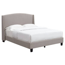 Load image into Gallery viewer, Accentrics Home Shelter Style Upholstered Wingback Queen Bed in Storm Grey - Home Meridian
