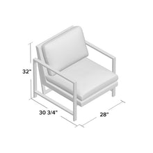 Load image into Gallery viewer, 28&quot; Wide Polyester Armchair MRM1414
