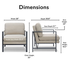 Load image into Gallery viewer, 28&quot; Wide Polyester Armchair MRM1414

