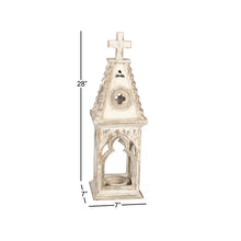 Load image into Gallery viewer, 28&#39;&#39; Wood Tabletop Lantern

