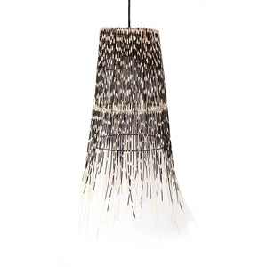 28" H x 16" W Metal Empire Pendant Shade ( Uno ) in Natural