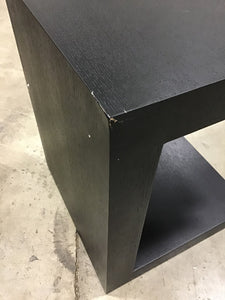Black Saltash 21'' Tall C Table End Table with Storage