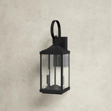 Load image into Gallery viewer, Bulb 21.75&#39;&#39; H Beveled Glass Outdoor Wall Lantern, (Set of 4)
