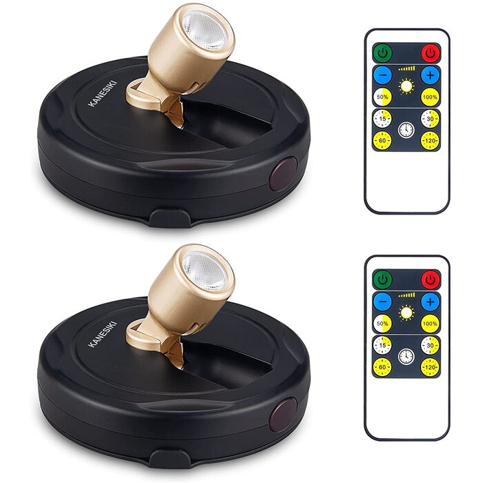 Battery Powered Dimmable LED Wall Mounted Picture Light (Set of 4)