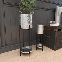 Load image into Gallery viewer, 2 - Piece 100% Iron Pot Planter Set
