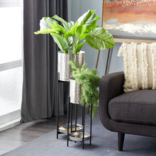 Load image into Gallery viewer, 2 - Piece 100% Iron Pot Planter Set
