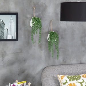 2 - Piece Artificial Foliage Plant in Planter Set 5496RR