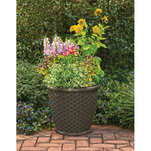 21" H x 22" W x 22" D 2 - Piece Resin Pot Planter Set (Set of 2)