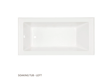 Load image into Gallery viewer, Signature Hardware Sitka 60&quot; x 32&quot; Three Wall Alcove Acrylic Soaking Tub - Left Drain 1254AH
