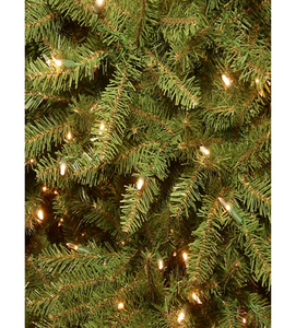 National Tree Company 6.5-Foot Dunhill Fir Pre-Lit Christmas Tree with Clear Lights