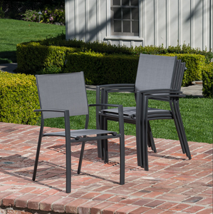 Naples Stackable Sling Arm Chairs - Set of 4 6350RR