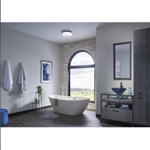 Load image into Gallery viewer, Broan NuTone 110 CFM Decorative Bathroom Exhaust Fan With LED Light In Brushed Nickel Energy Star (AER110LBN) 743AH
