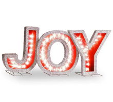 Load image into Gallery viewer, 18.5 in. JOY Sign with LED Lights

