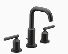 Load image into Gallery viewer, Moen Gibson Matte Black 2-handle Widespread WaterSense Bathroom Sink Faucet MRM587
