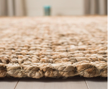 Load image into Gallery viewer, Natural Fiber Beige 5 ft. x 8 ft. Solid Area Rug
