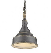 Load image into Gallery viewer, Golden Lighting - 0806-S - Keating - 1 Light Small Pendant 774AH
