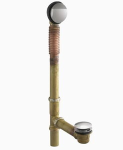 KOHLER 1.5-in Titanium Foot Lock Drain with Brass Pipe MRM543