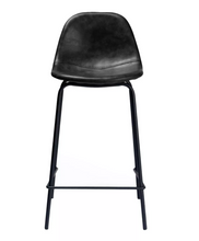 Load image into Gallery viewer, Set of 2 Maxine Modern Upholstered Faux Leather Counter Height Barstool - Aeon 1314CDR
