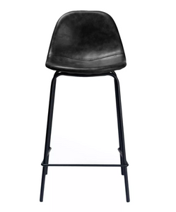 Set of 2 Maxine Modern Upholstered Faux Leather Counter Height Barstool - Aeon 1314CDR