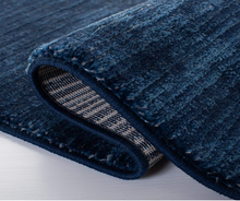 Load image into Gallery viewer, Vision Navy 2 ft. x 6 ft. Solid Runner Rug
