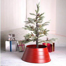 Load image into Gallery viewer, 22 in. D Painted Red Metal Tree Collar
