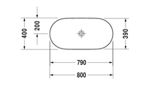 Load image into Gallery viewer, Duravit Luv Washbowl 03798000001 15-3/4" L x 31-1/2" W MRM526
