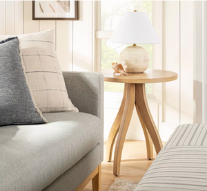Surfside Round Wood Accent Table with Curved Legs - Threshold™ designed with Studio McGee MRM805