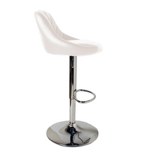 Load image into Gallery viewer, Westchester White Faux Leather Adjustable Swivel Bar Stools (Set of 2)
