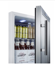 Load image into Gallery viewer, Summit 17 Inch Wide 1.7 Cu. Ft. Commercial Compact Refrigerator with Stainless Steel Trimmed Glass Door 1276AH
