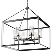 Load image into Gallery viewer, Golden Lighting 2074-6 CH-CLR Smyth 6-Light Chandelier 7402RR
