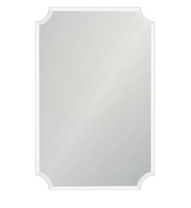 Ren Wil Sadie 36" x 24" Decorative Frameless Accent Mirror with Gray Tint MRM444