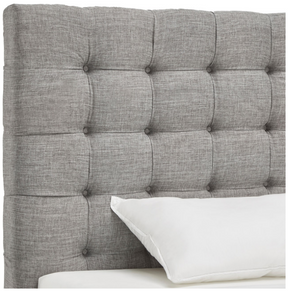 Andrian Button Tufted Linen Upholstered King HEADBOARD ONLY 3398AH