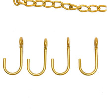 Load image into Gallery viewer, 2 Pcs Clothing Storage Chain, Creative Adjustable Height Clothing Storage Chain Garment Rack, Metal Chain Clothing Hanging Racks With Hooks
