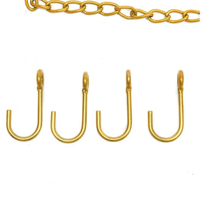 2 Pcs Clothing Storage Chain, Creative Adjustable Height Clothing Storage Chain Garment Rack, Metal Chain Clothing Hanging Racks With Hooks