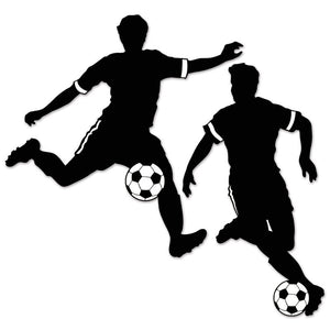 2 Piece Boy Soccer Silhouette Standup Set (Set of 4) 6368RR-GL
