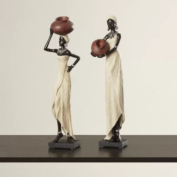 2 Piece Harly Figurine Set (Set of 2)
