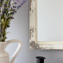 Load image into Gallery viewer, 27&quot; x 32&quot; White 2 Piece Kissena Window Pane Farmhouse / Country Distressed Accent Mirror Set
